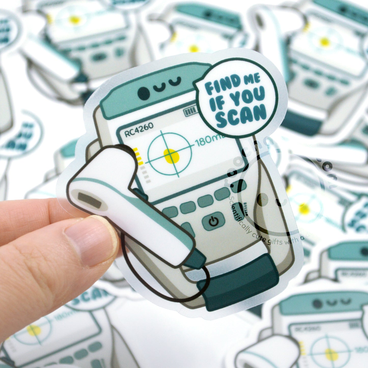 Bladder Scanner Vinyl Sticker