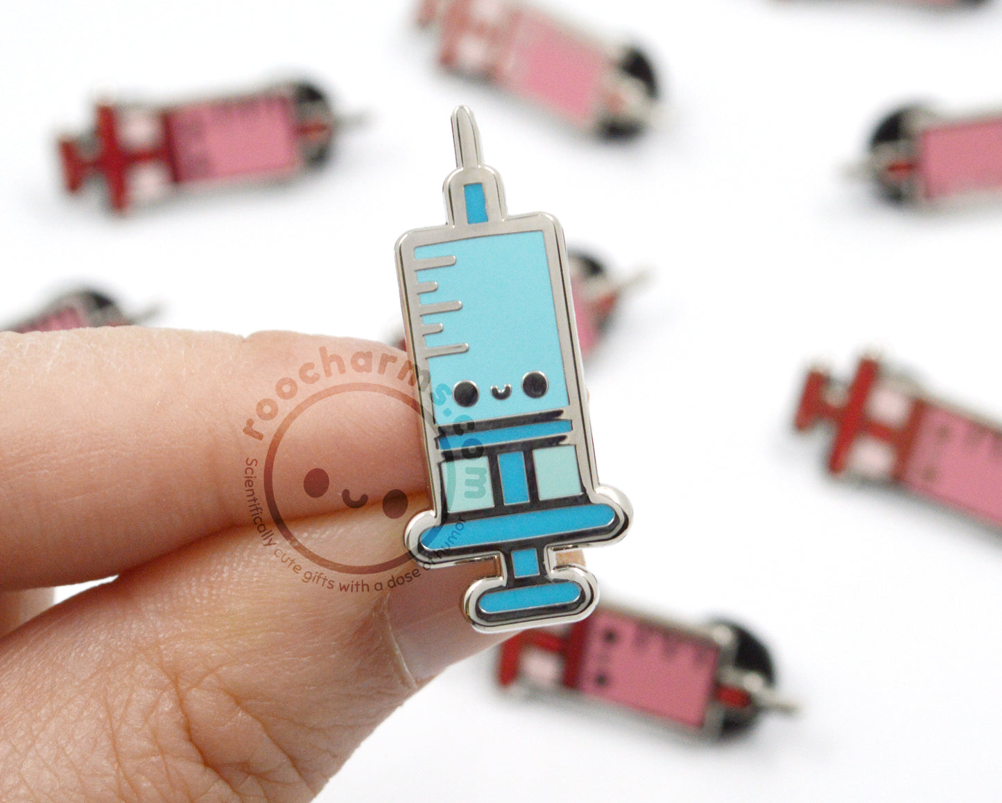 Syringe Enamel Pin