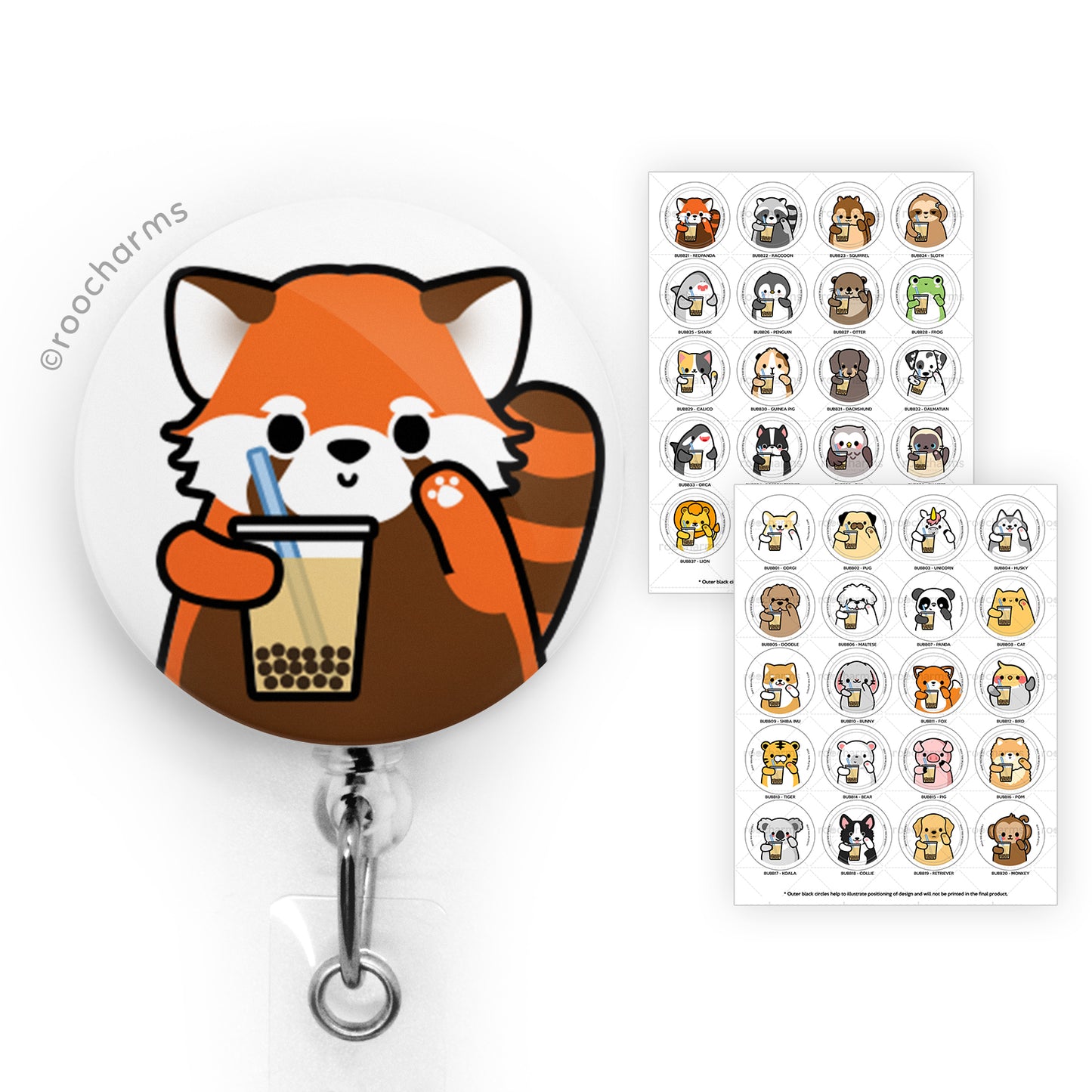 Bubble Tea Badge Reel