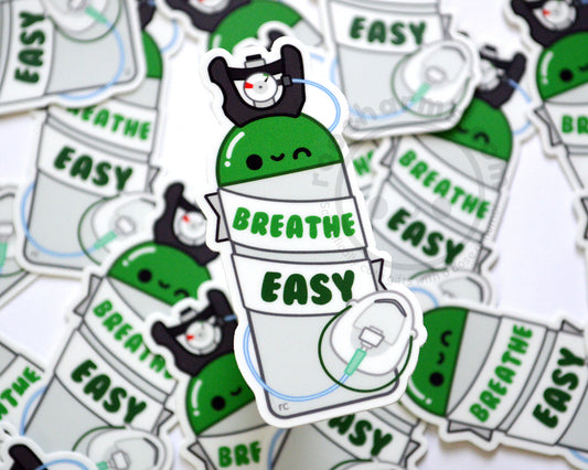 Breathe Easy Vinyl Sticker