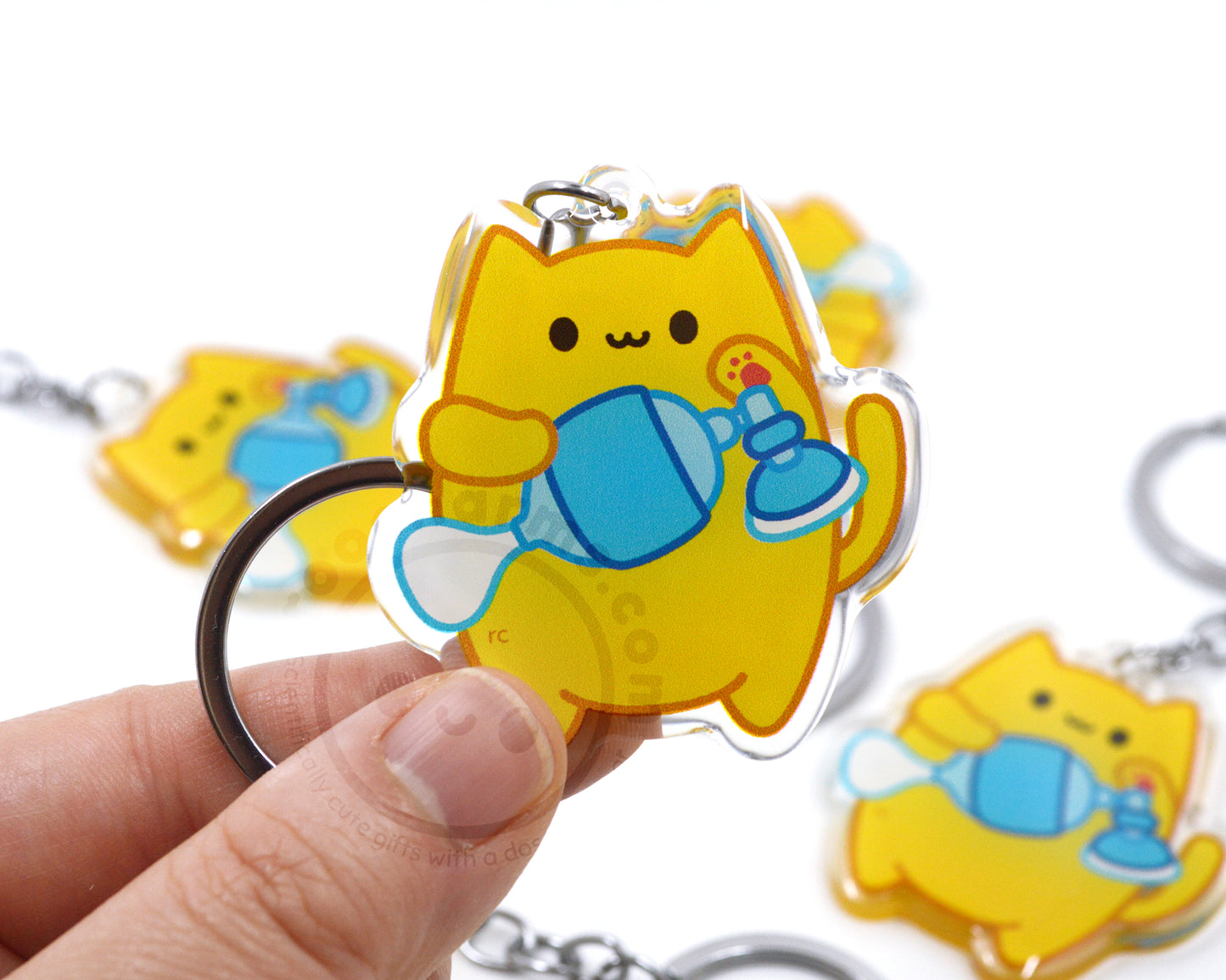 Respiratory Cat Keychain