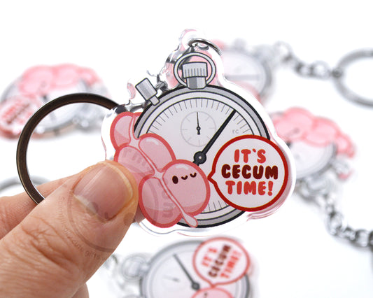 Cecum Time Keychain