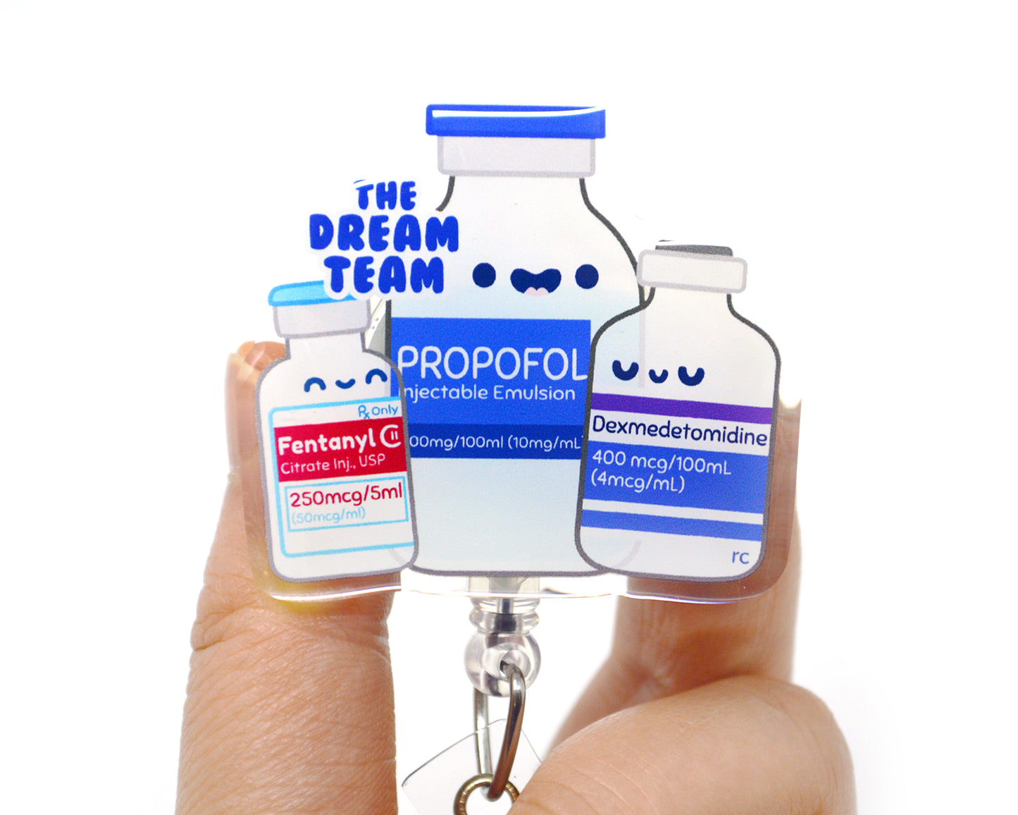 Dream Team Acrylic Badge Reel