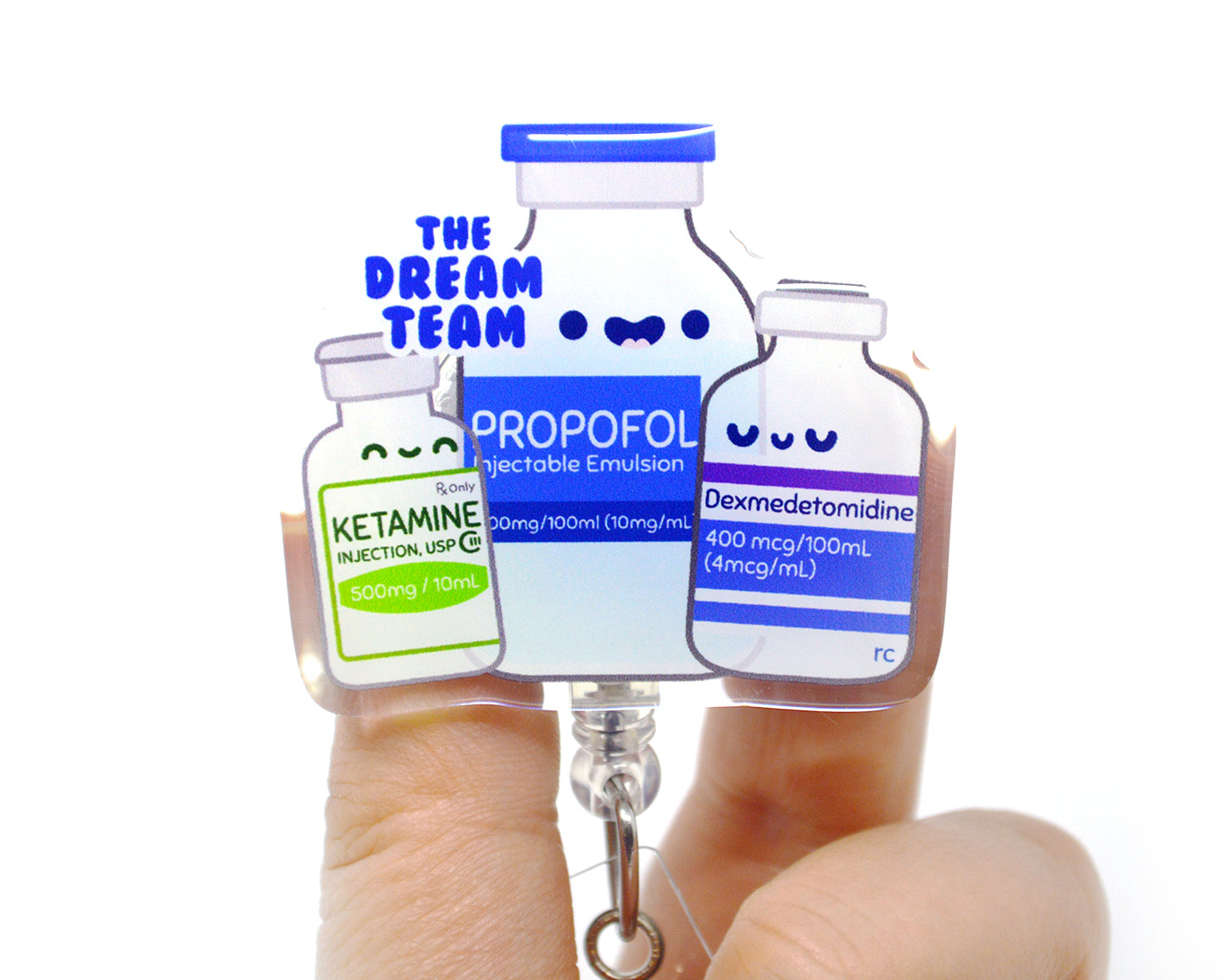 Dream Team Acrylic Badge Reel