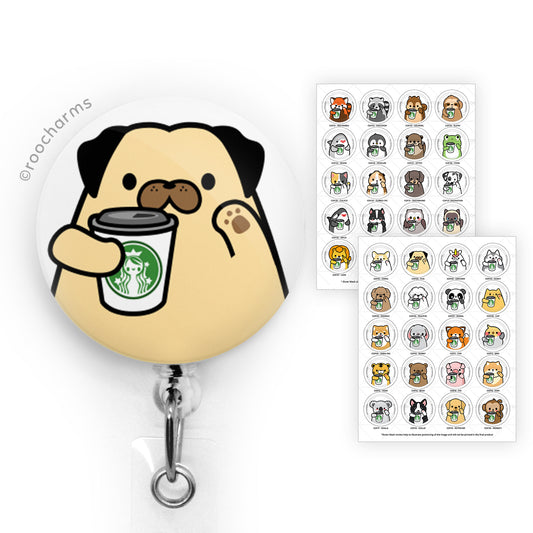 Coffee Badge Reel