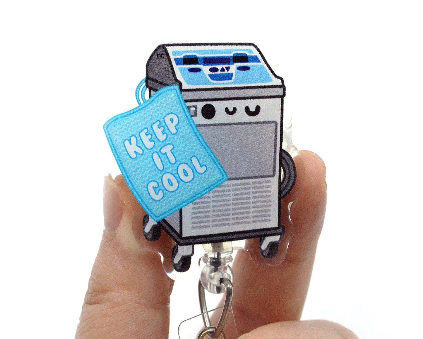 Keep It Cool Acrylic Badge Reel
