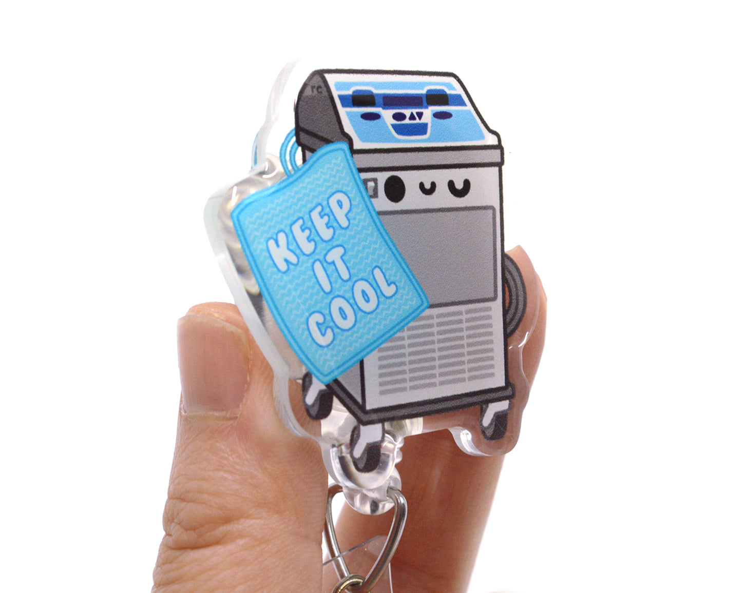 Keep It Cool Acrylic Badge Reel