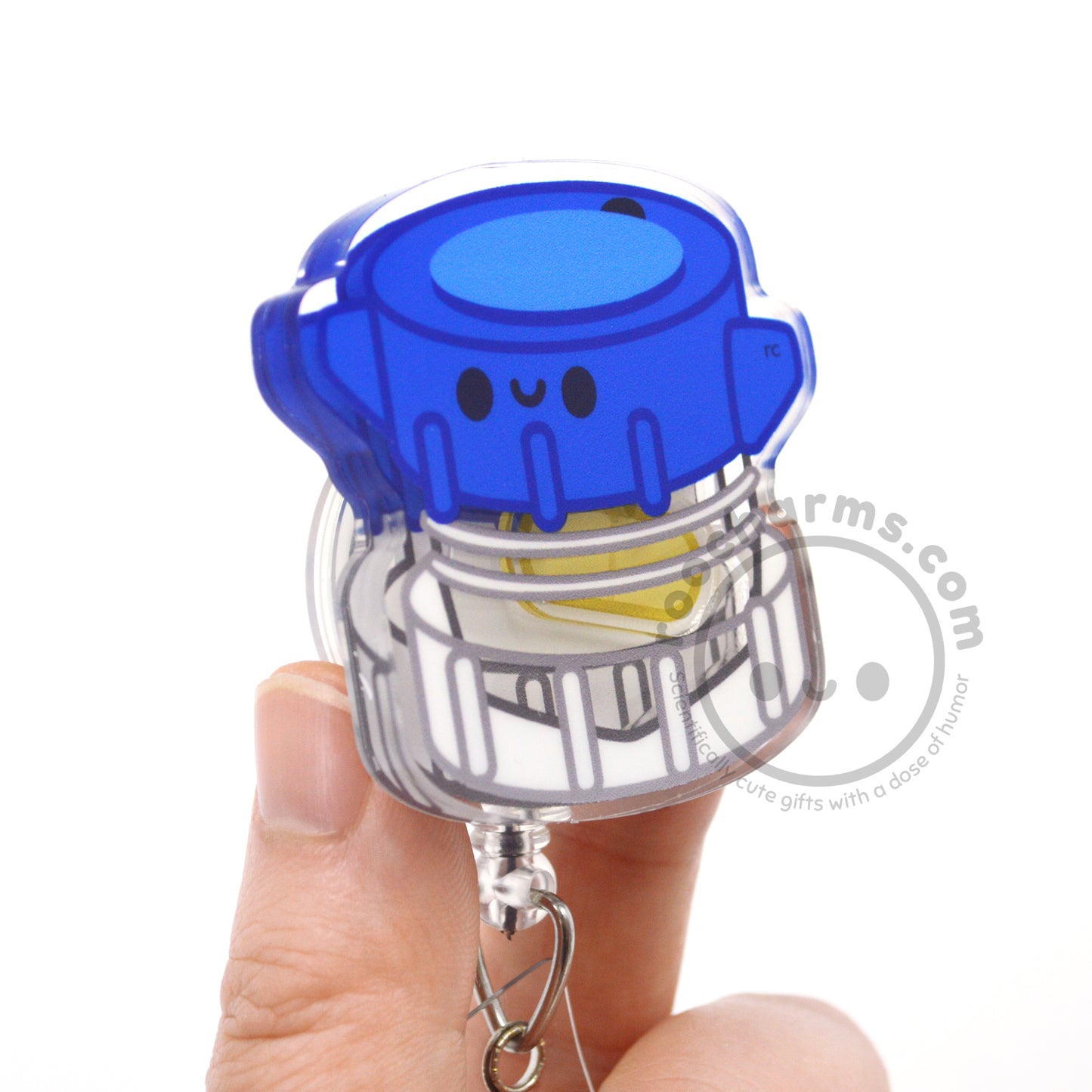 Pill Crusher Shaker Badge Reel