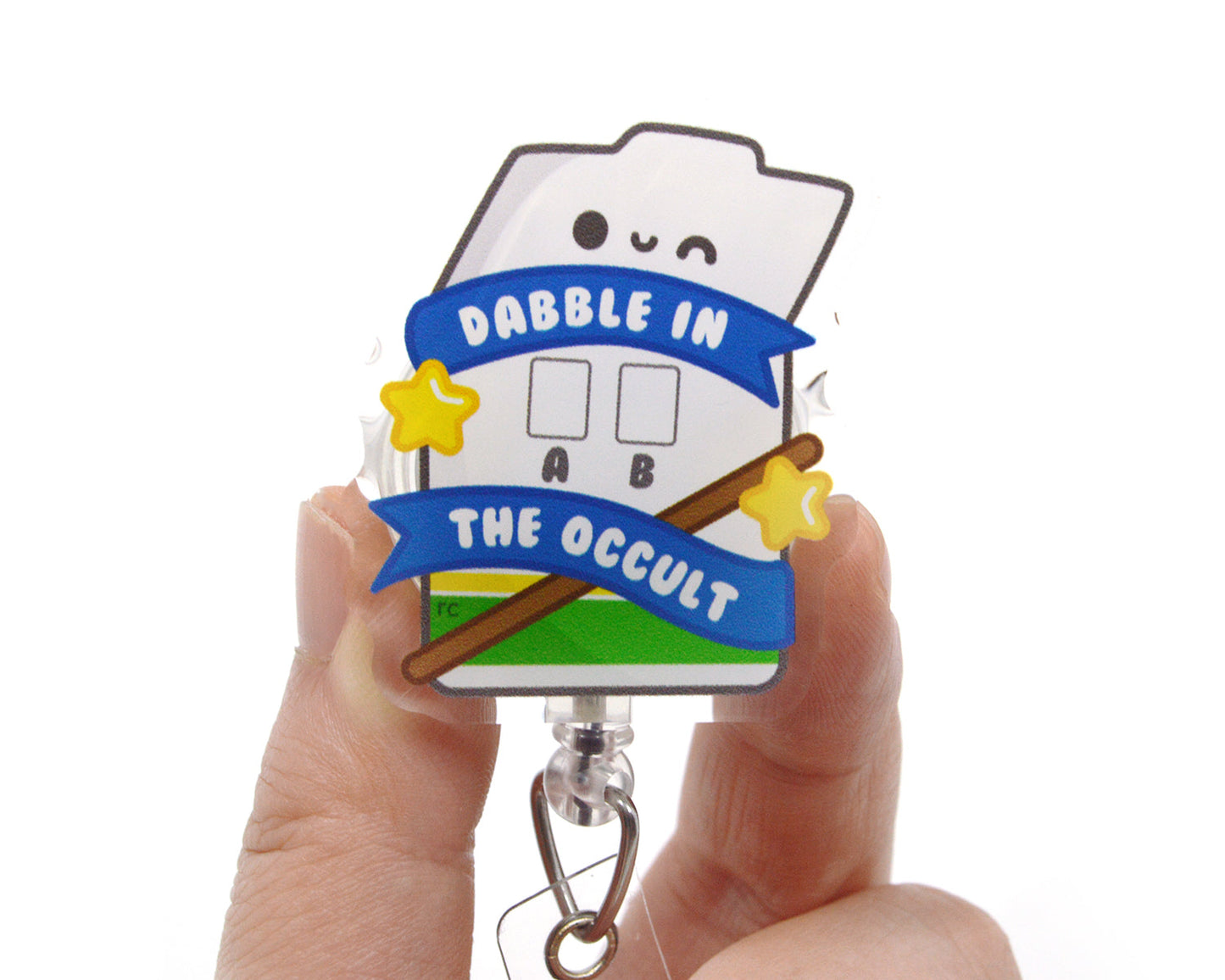 Dabble In The Occult Acrylic Badge Reel