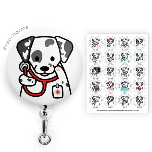 Dalmatian Badge Reel
