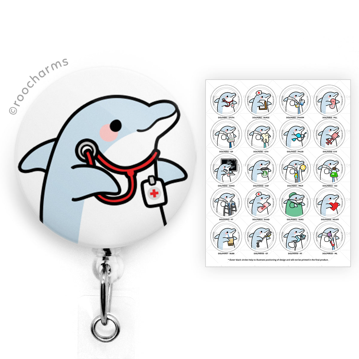 Dolphin Badge Reel