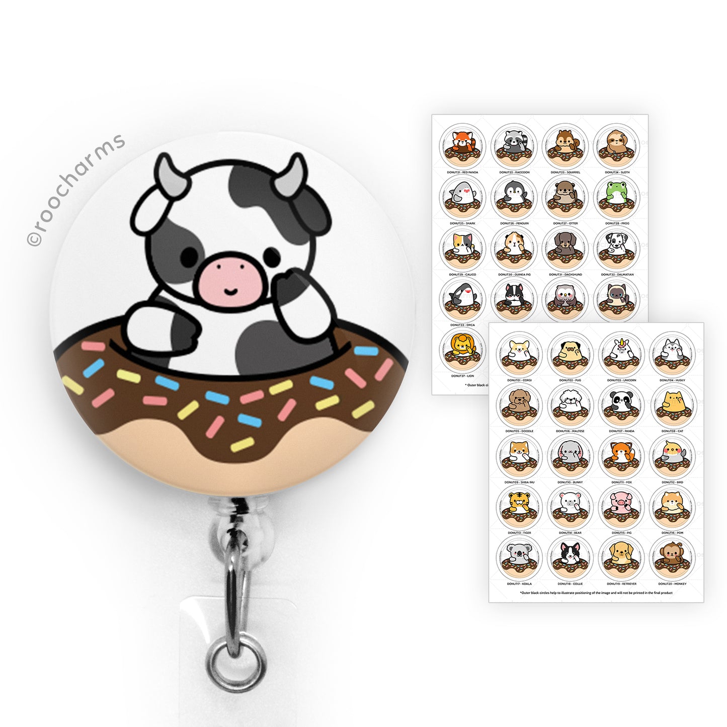 Donut Animals Badge Reel