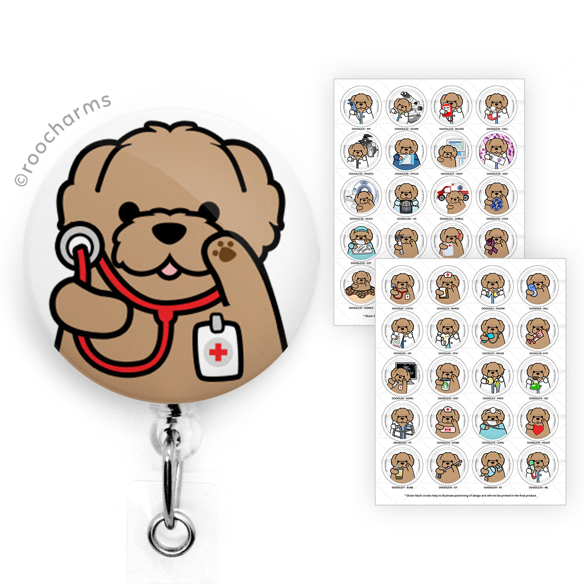 Doodle Badge Reel