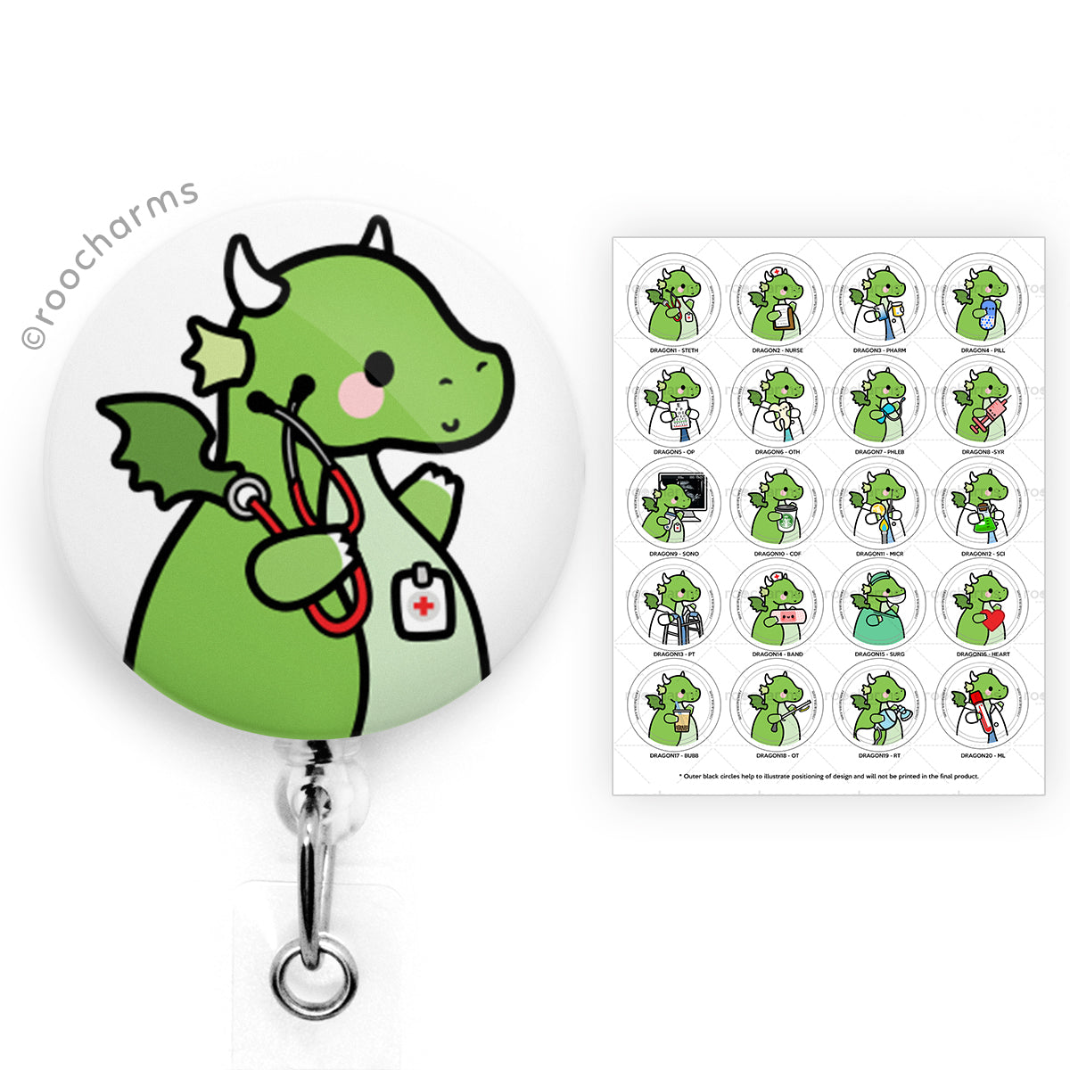 Baby Dragon Badge Reel – Spicy Badge Reels