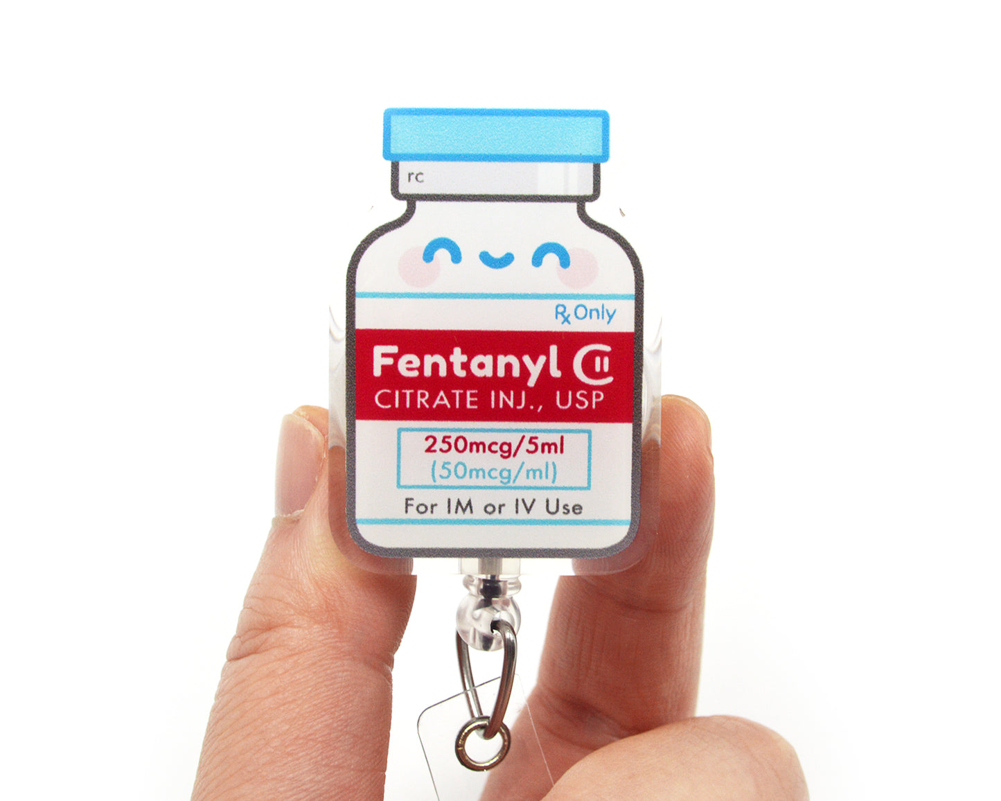 Fentanyl Acrylic Badge Reel