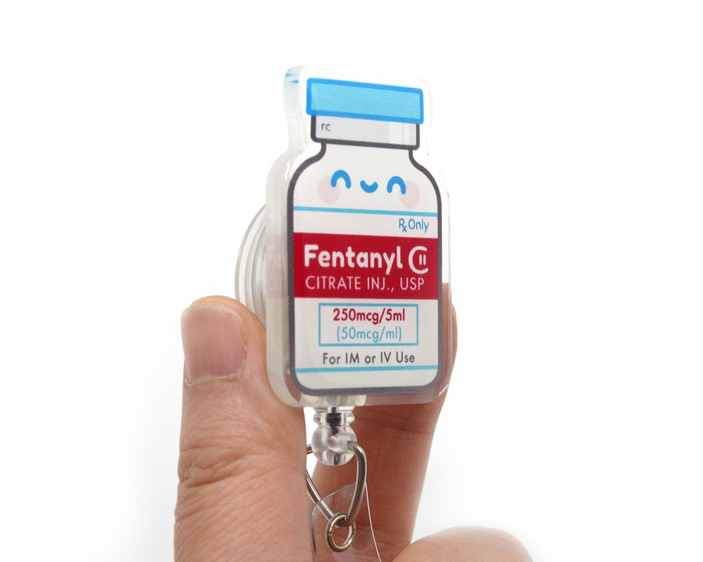 Fentanyl Acrylic Badge Reel