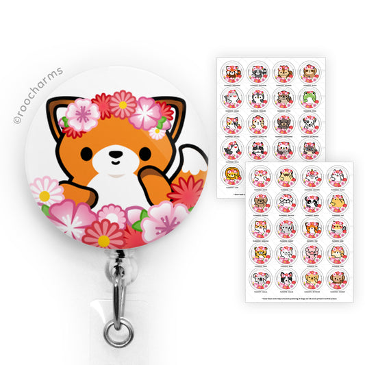 Flower Badge Reel