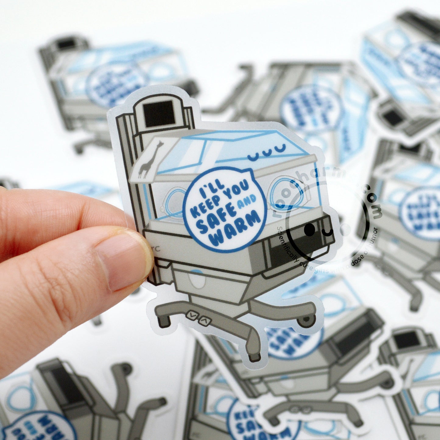 Safe And Warm Vinyl Sticker