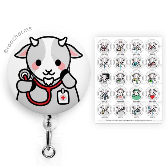 Goat Badge Reel