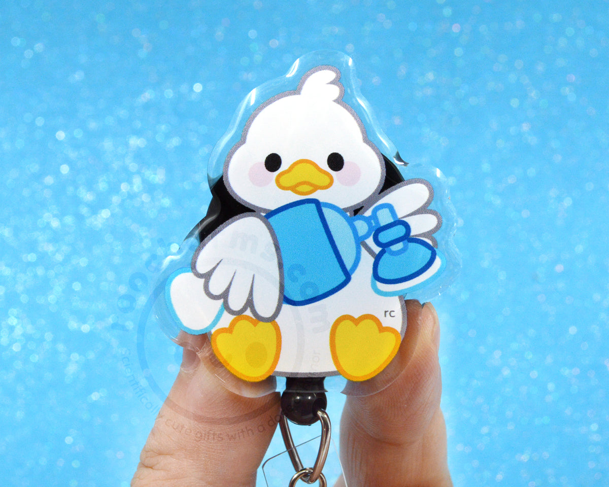 Respiratory Goose Acrylic Badge Reel