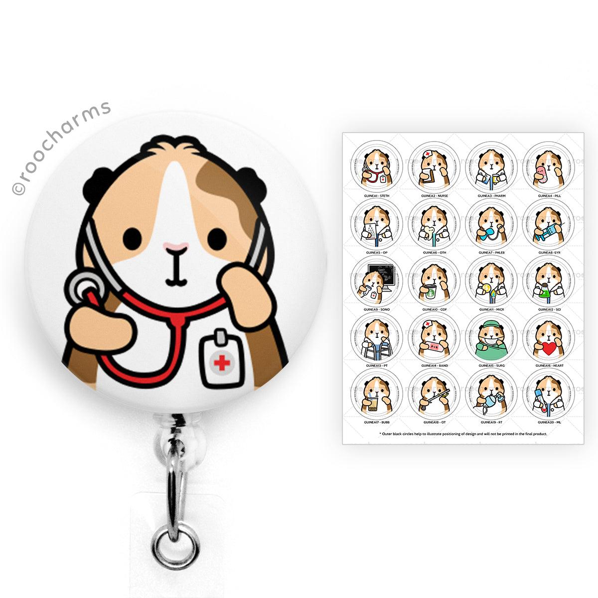 Guinea Pig Badge Reel