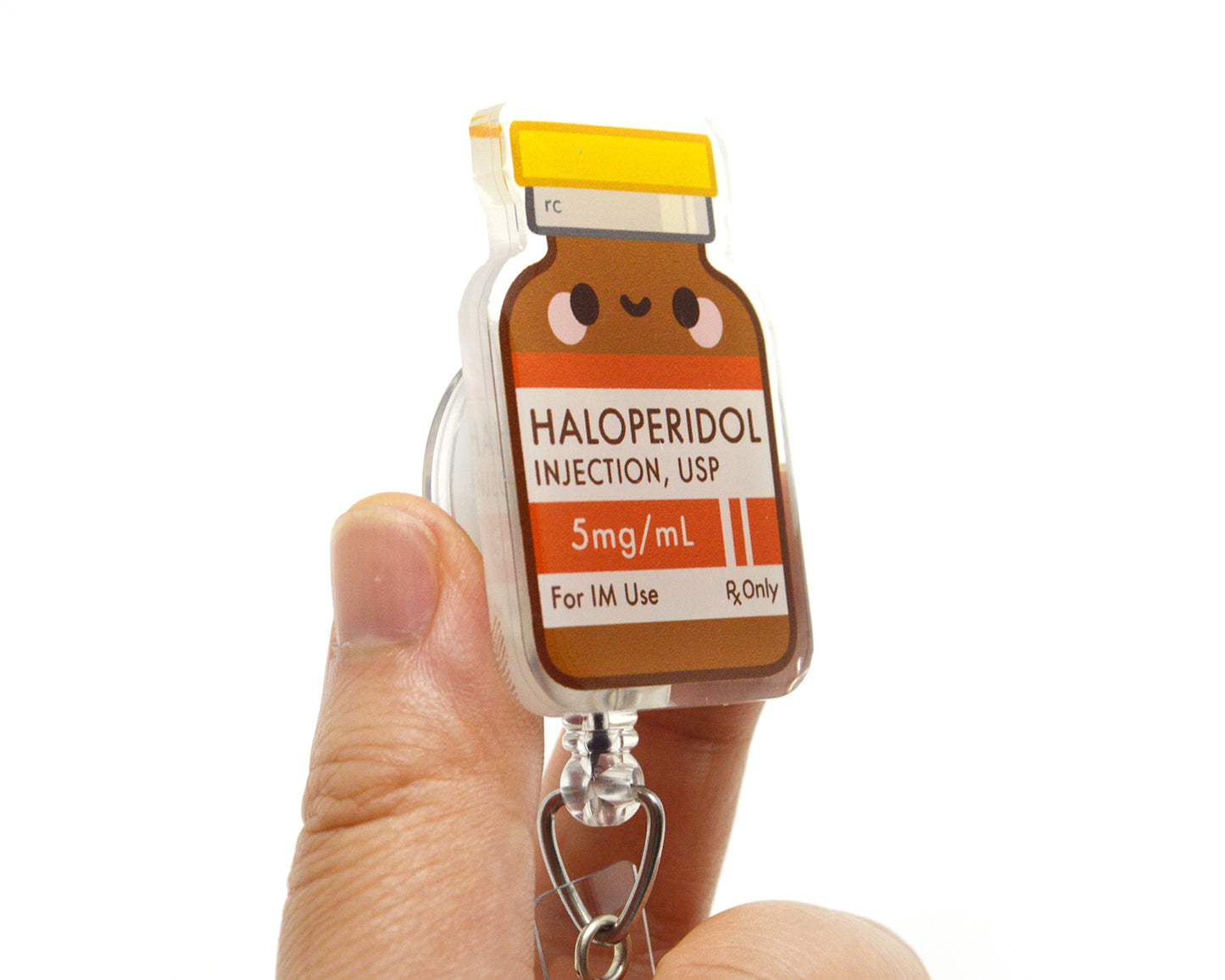 Haloperidol Acrylic Badge Reel