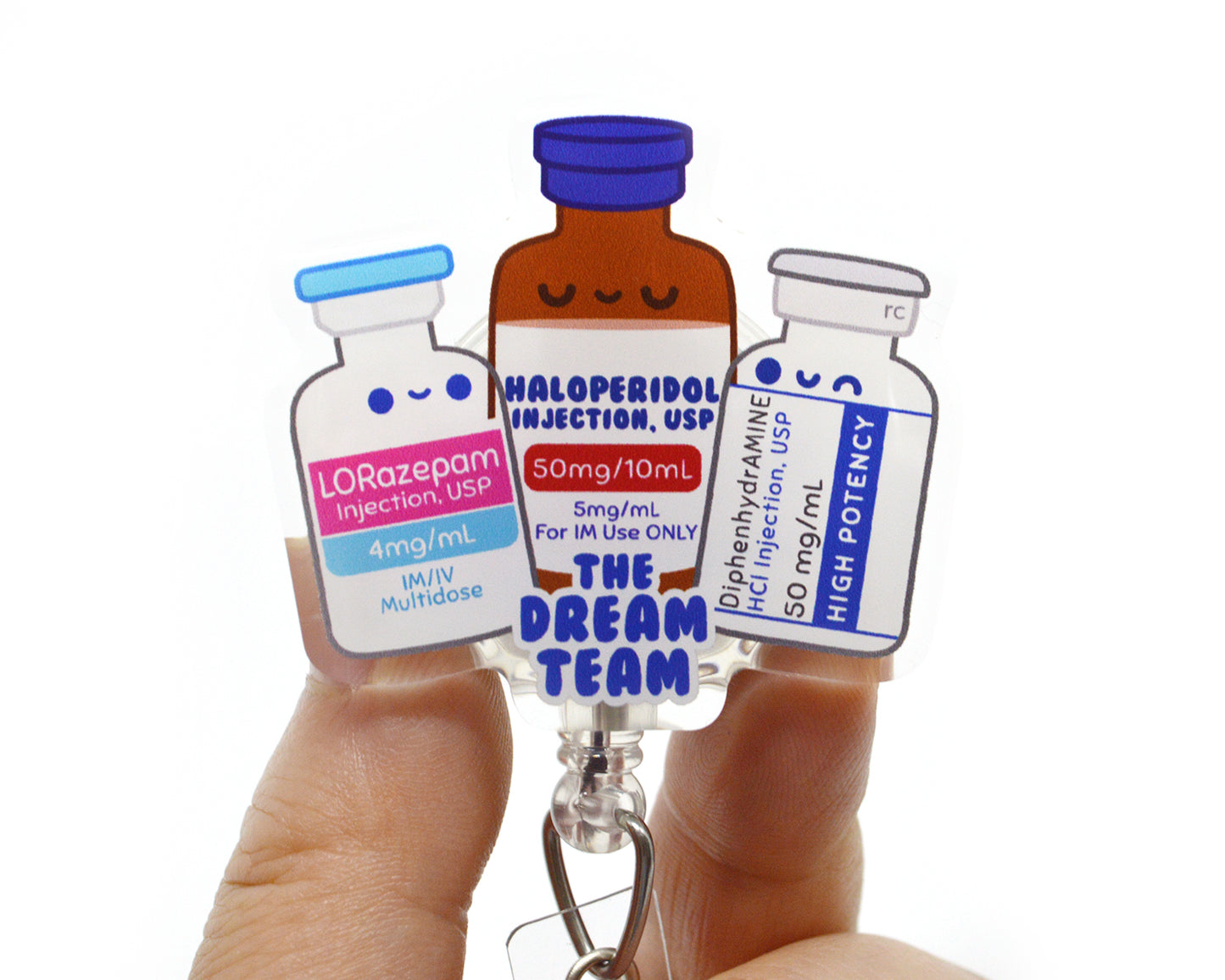Dream Team Acrylic Badge Reel