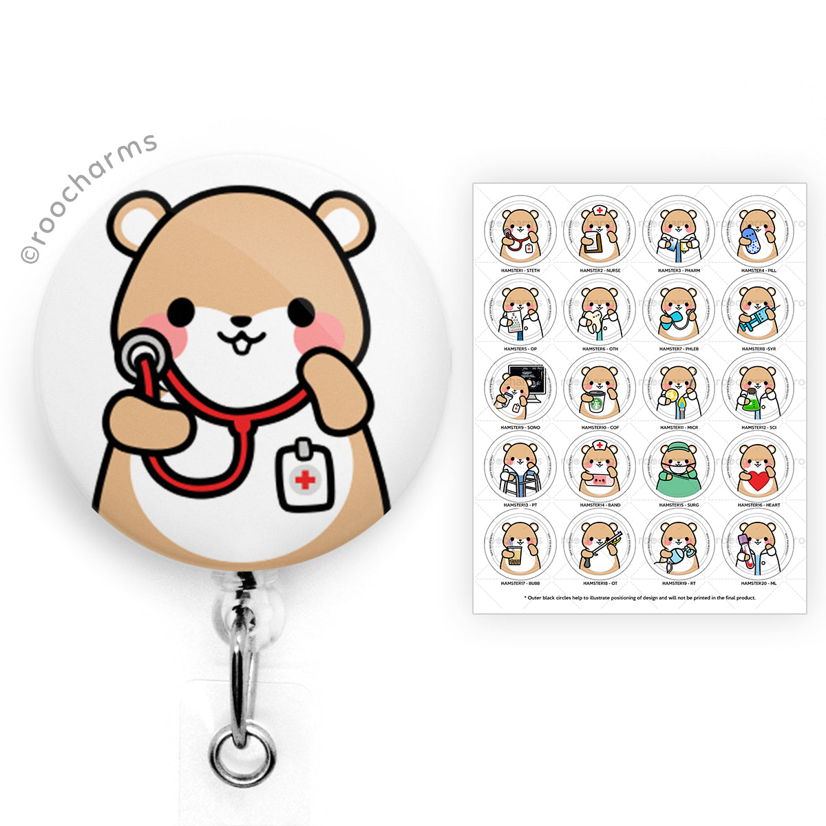 Hamster Badge Reel