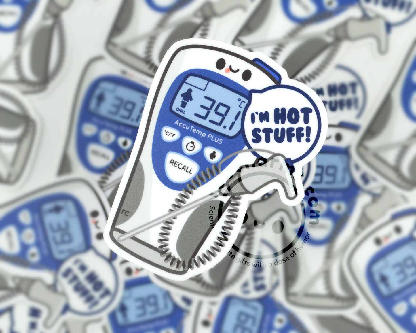 Hot Stuff Vinyl Sticker