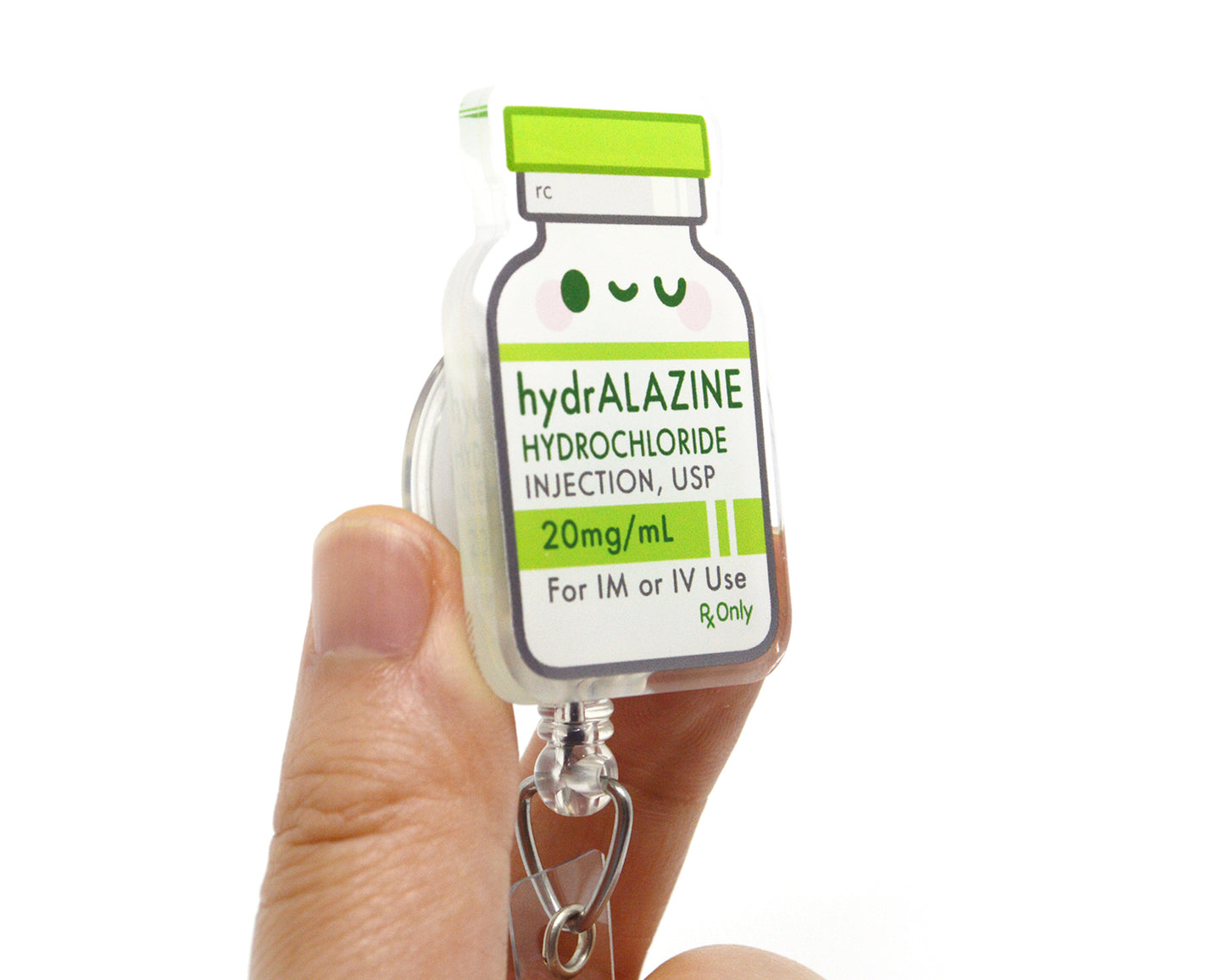 Hydralazine Acrylic Badge Reel