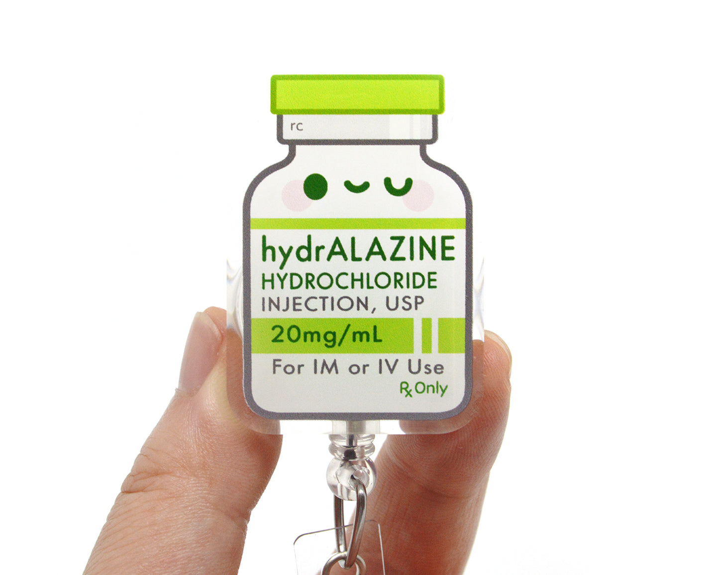 Hydralazine Acrylic Badge Reel