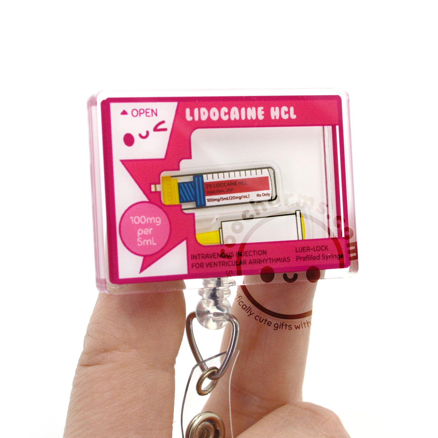 Lidocaine Shaker Badge Reel