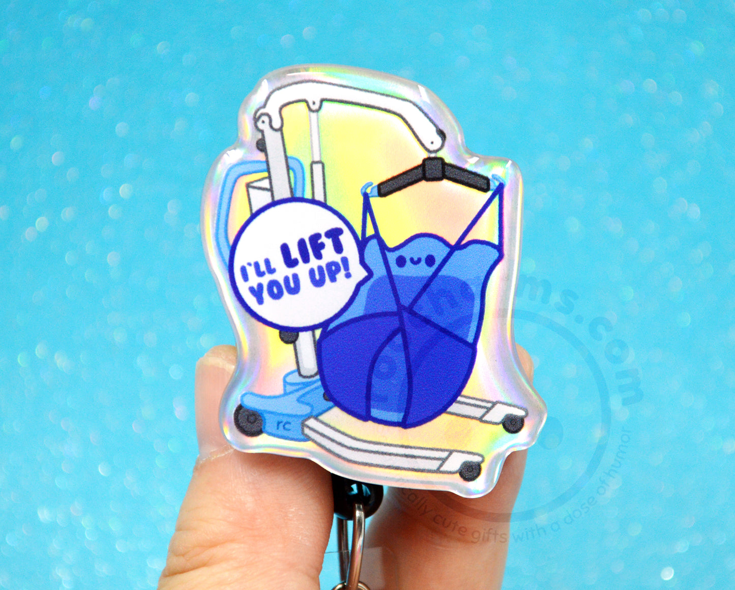 Hoyer Lift Acrylic Badge Reel