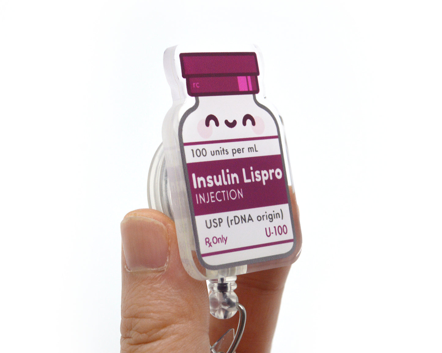 Lispro Acrylic Badge Reel