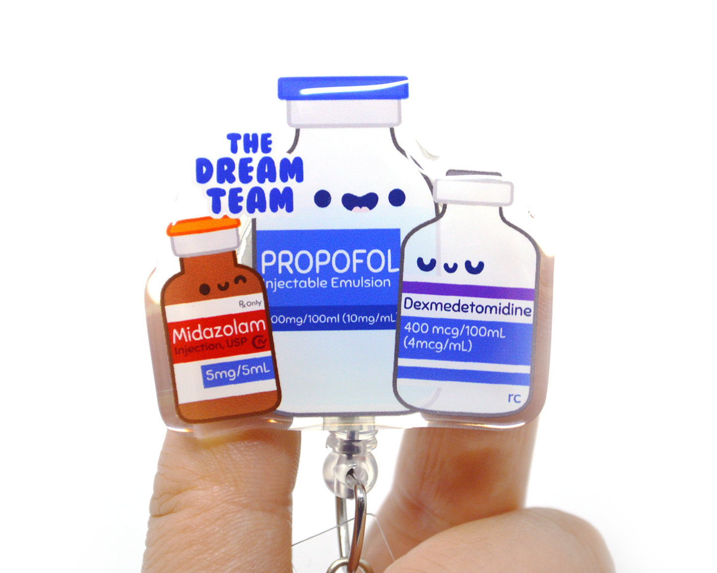 Dream Team Acrylic Badge Reel