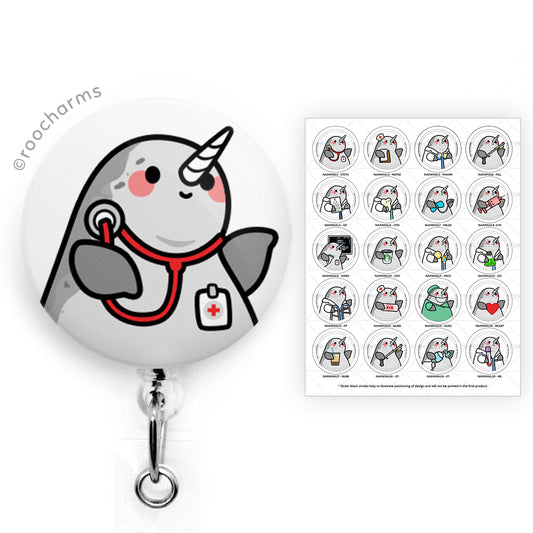 Narwhal Badge Reel