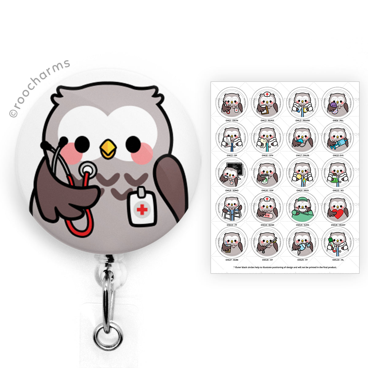 Owl Badge Reel