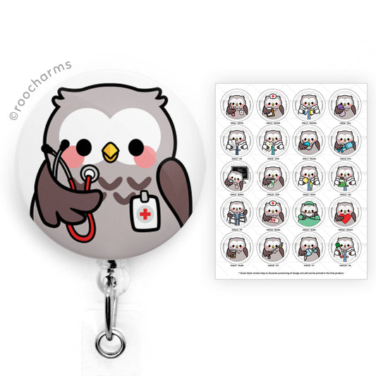 Owl Badge Reel