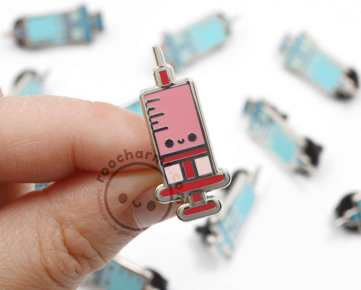 Syringe Enamel Pin