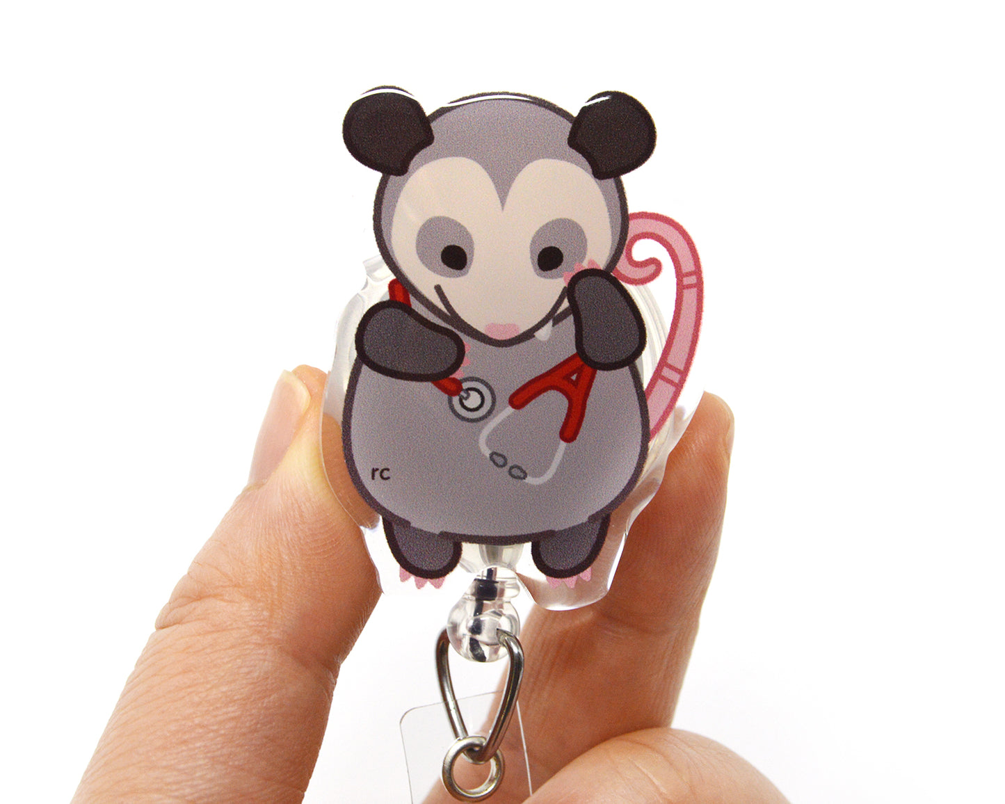 Possum Acrylic Badge Reel