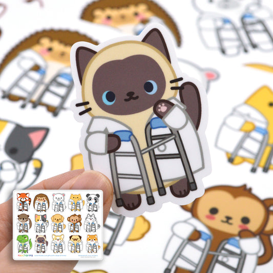 Physical Therapy Animals Sticker Sheet