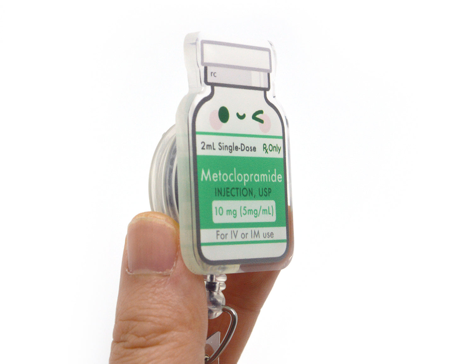 Metoclopramide Acrylic Badge Reel