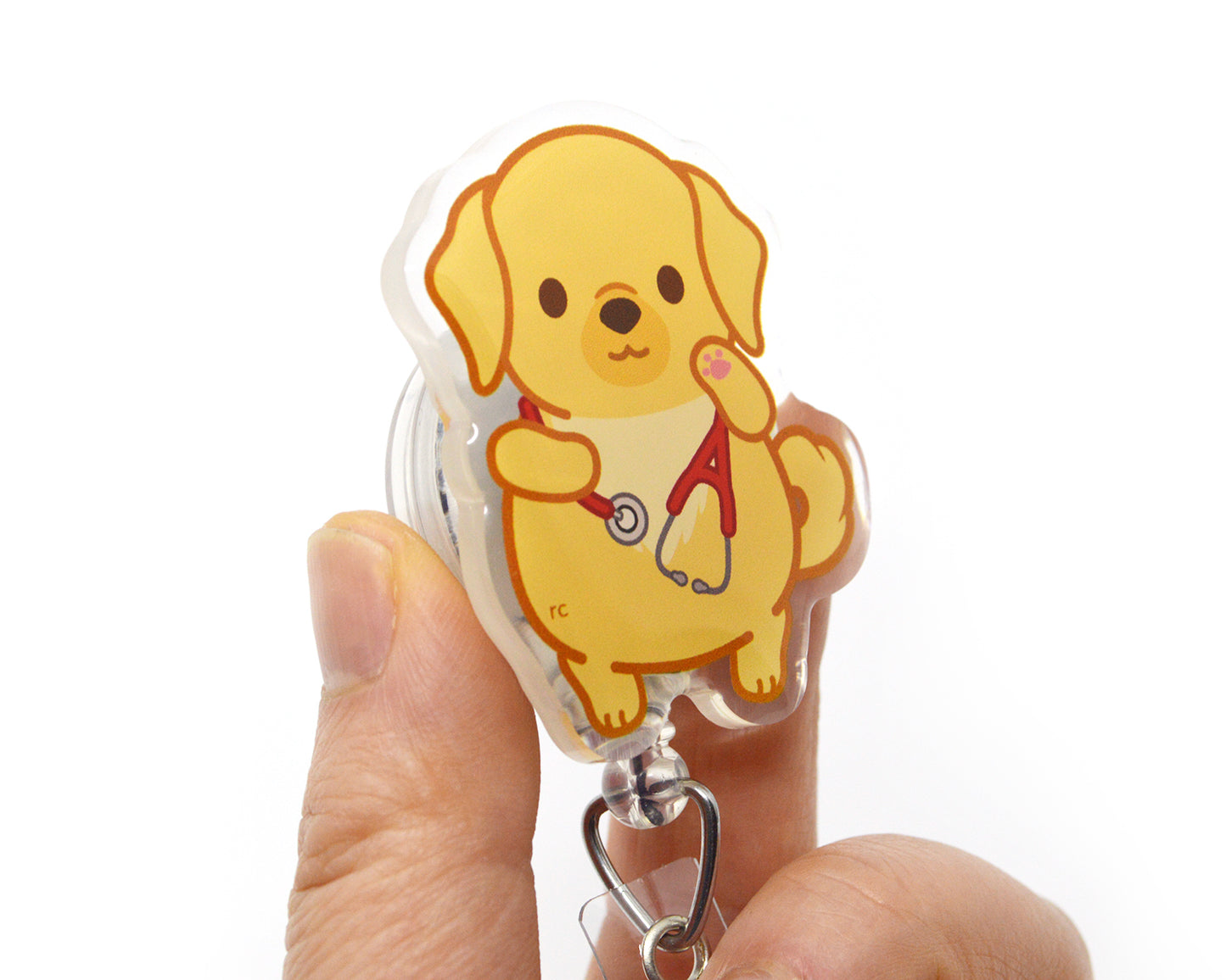 Retriever Acrylic Badge Reel