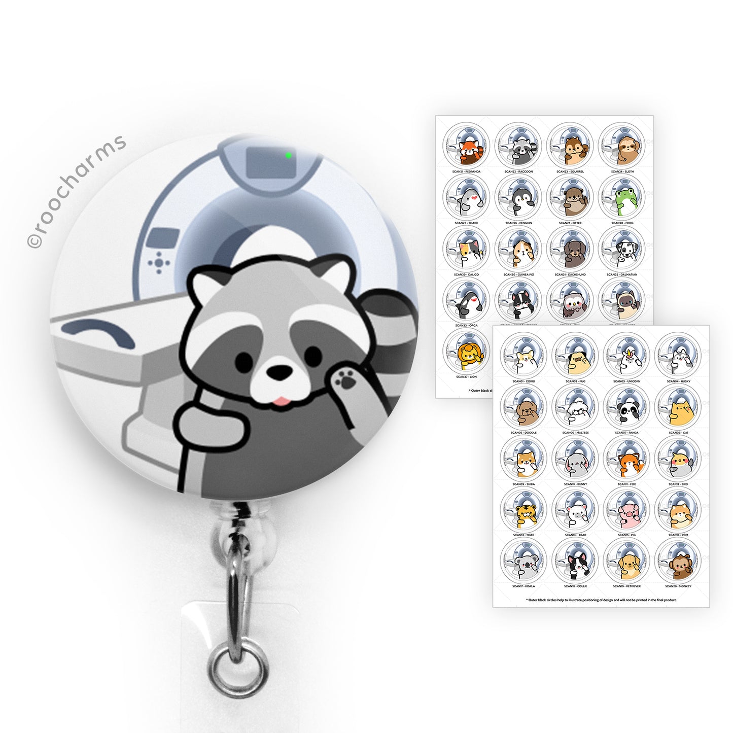 Radiology Imaging Badge Reel