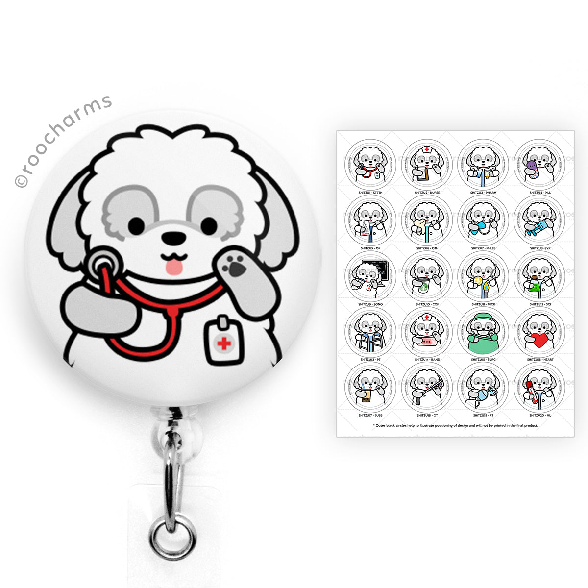 Shih Tzu Badge Reel