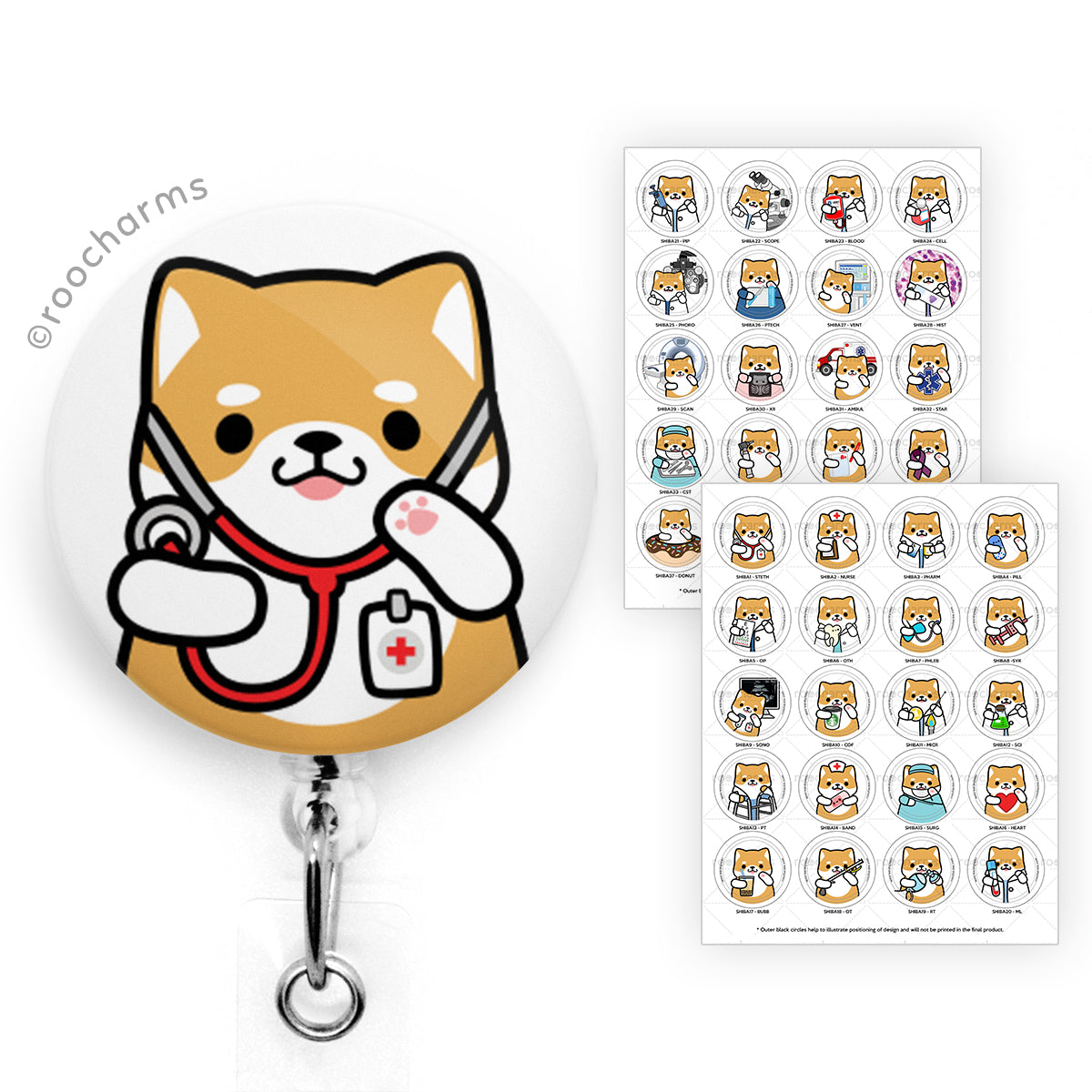 Shiba Inu Badge Reel