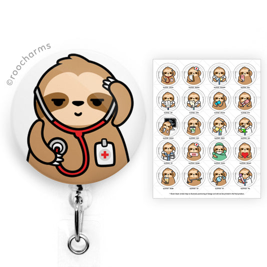 Sloth Badge Reel