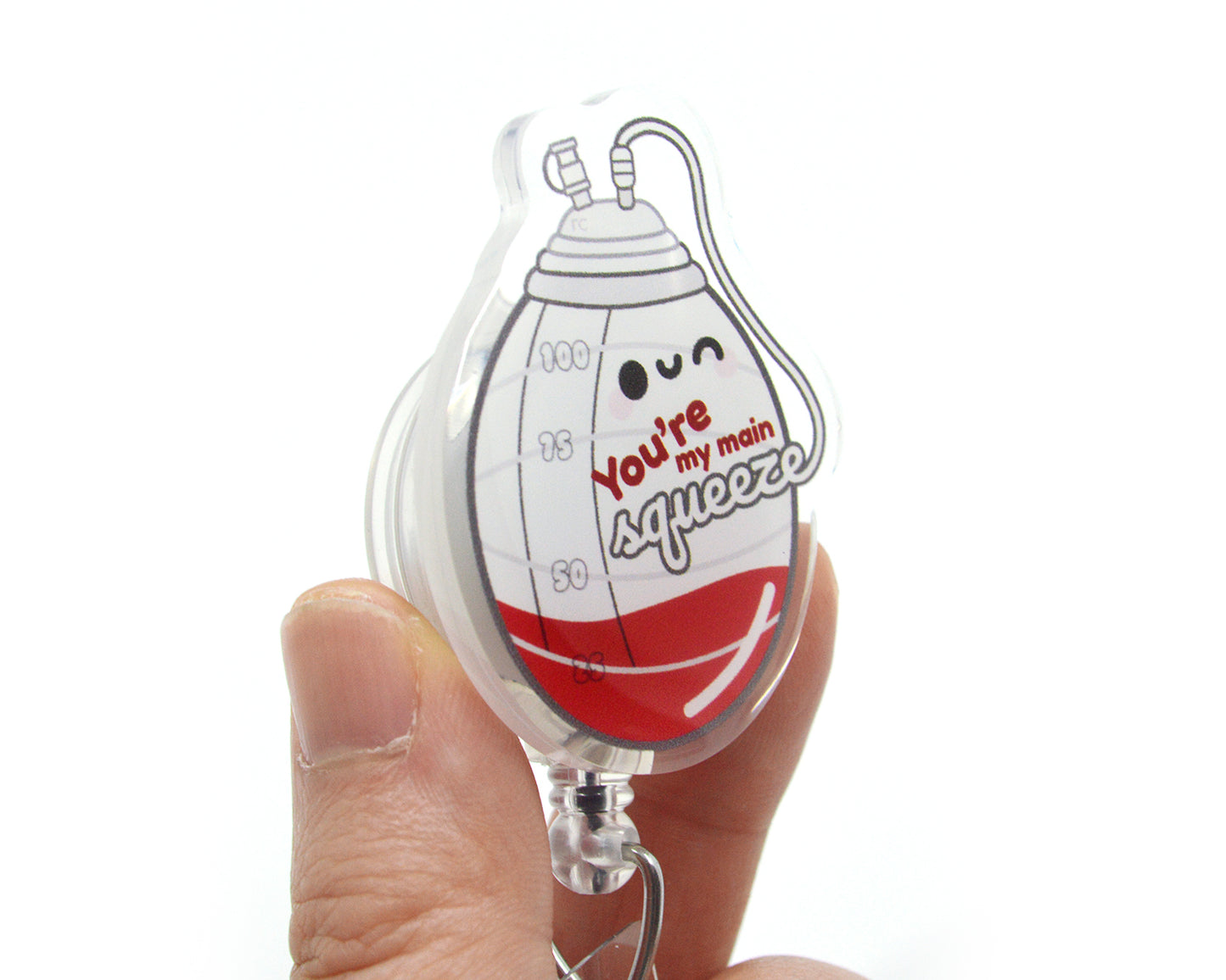 Main Squeeze Acrylic Badge Reel