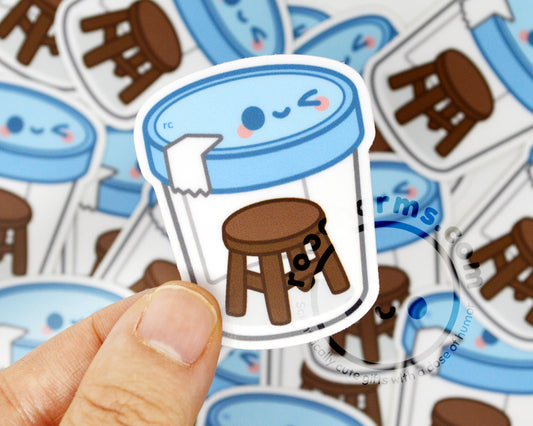 Stool Sample Vinyl Sticker