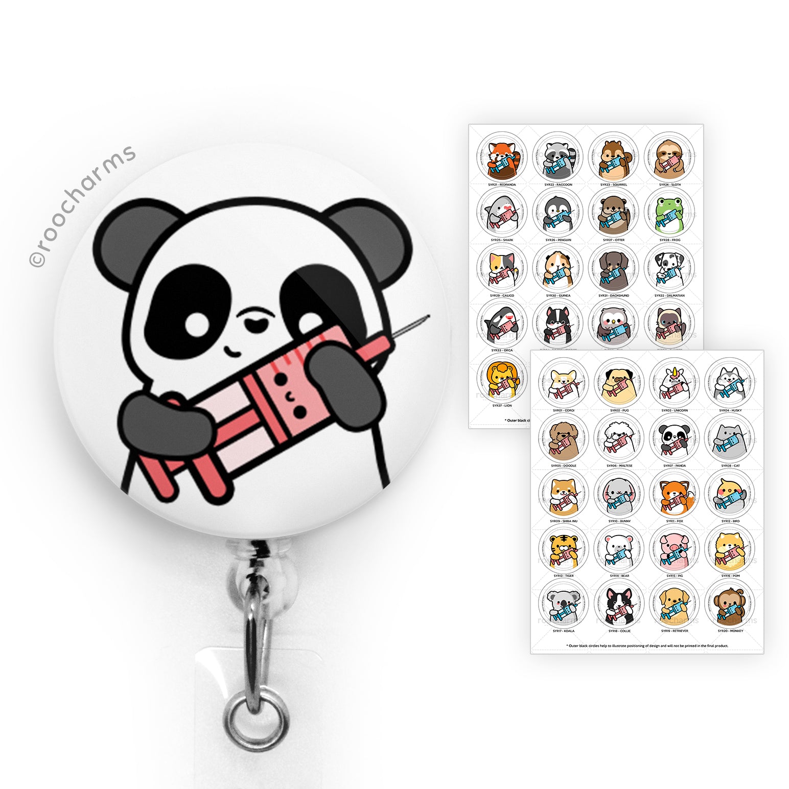 Badge Reels, Sorted By Animals – roocharms